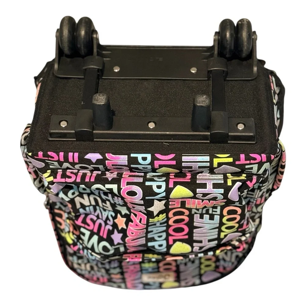 Justice school size wheeled backpack